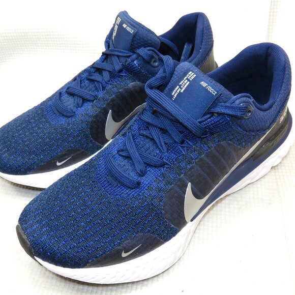 Nike React FK3 Infinity Run DZ3014-401 Shoes Blue Navy Athletic Sneakers Mens 9 - Picture 1 of 12